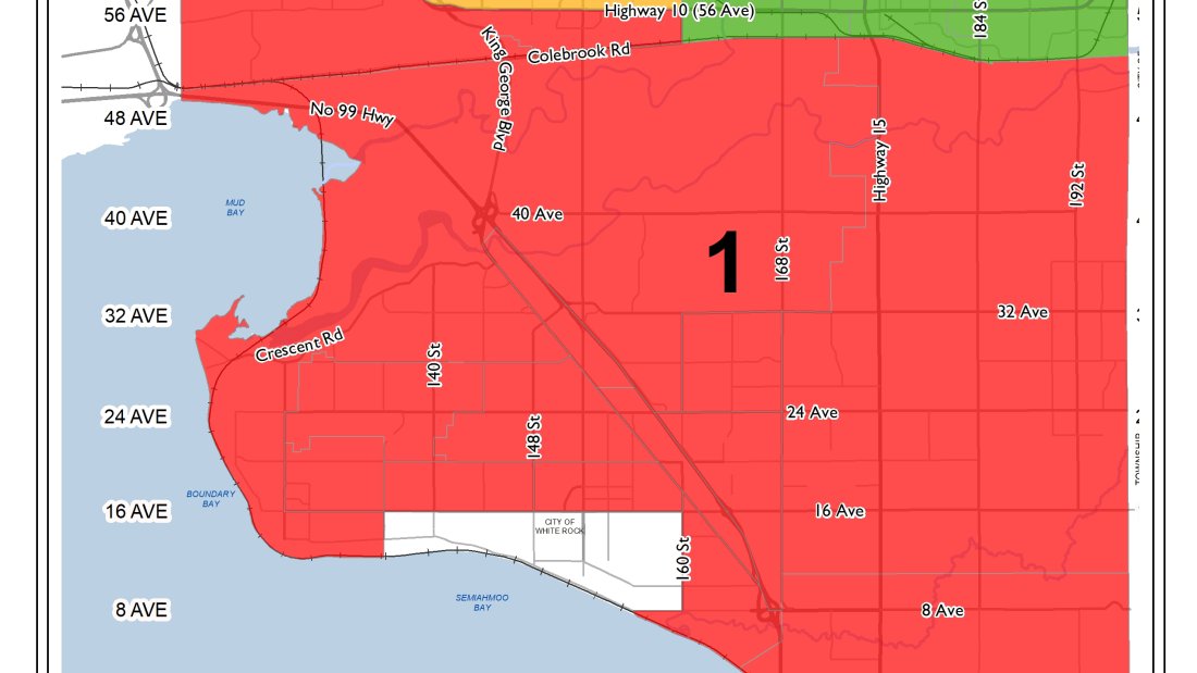 map showing billing area