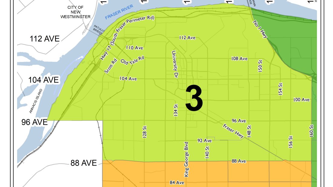 map showing billing area