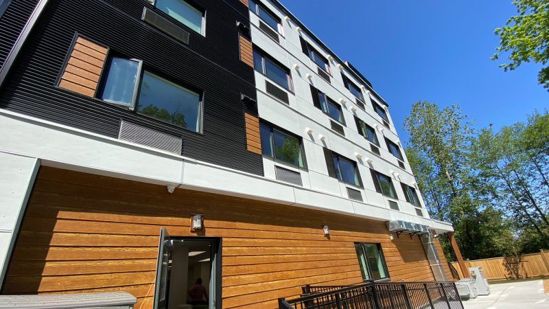 exterior of supportive housing