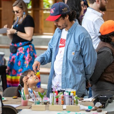 Kids doing crafts