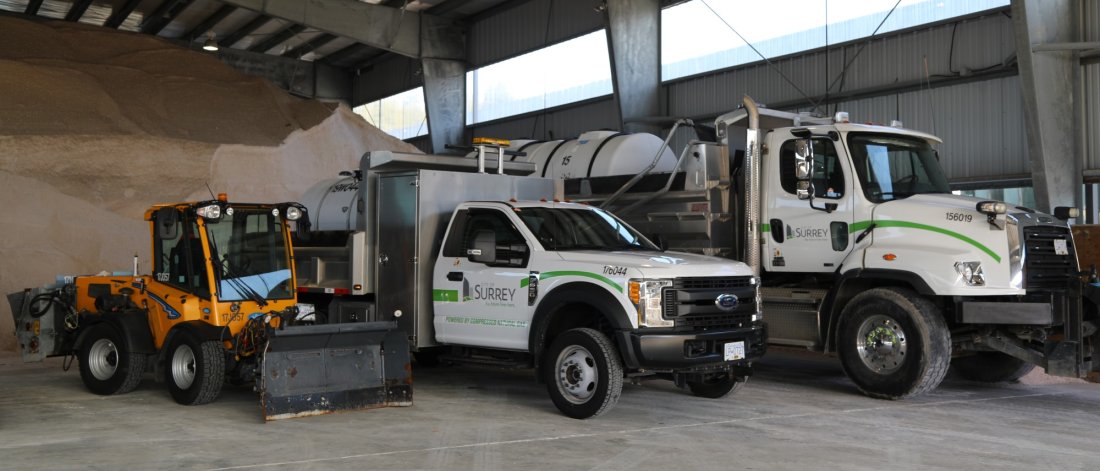 Surrey Operations Centre trucks