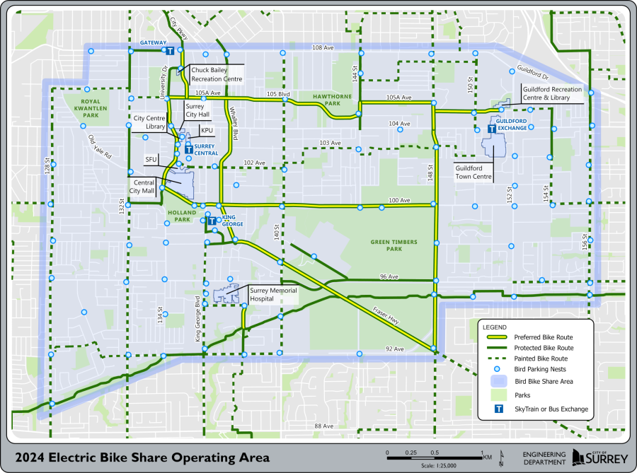 map of bike share area