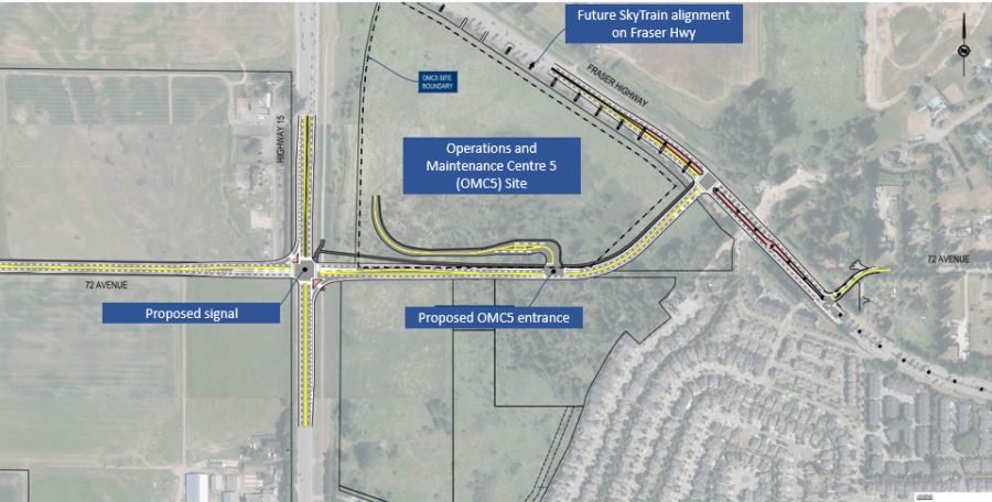 Map with OMC5 site identified