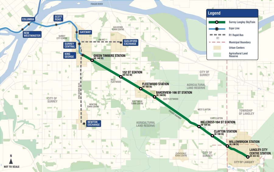 map of proposed skytrain stations and routes